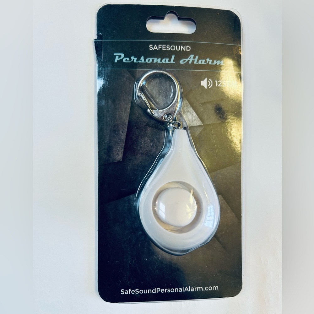 Safe Sound Alarm White Personal Alarm Keychain